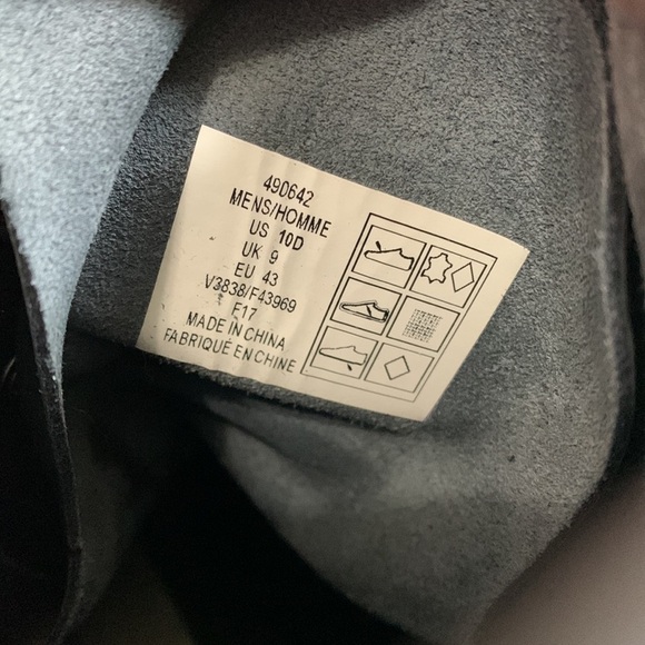 LANDS’ End mens black leather waterproof mid-calf duck boots 490642 - Picture 6 of 9